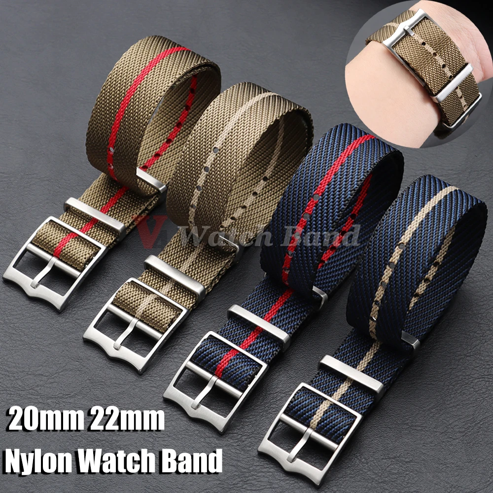 Canvas Strap Watch - 20mm 22mm Premium Nylon Watch Bands