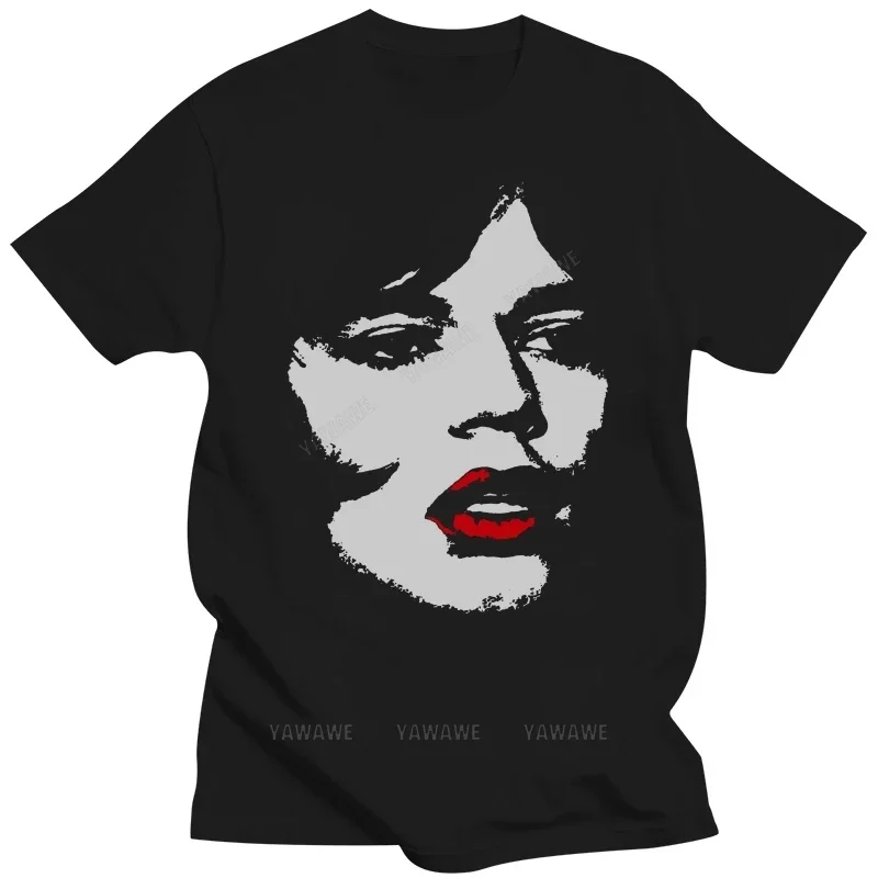 Humor t-shirt vintage style man cotton short sleeve Mick Jagger Face Men's T Shirt fashion print tshirts male casual tee-shirt