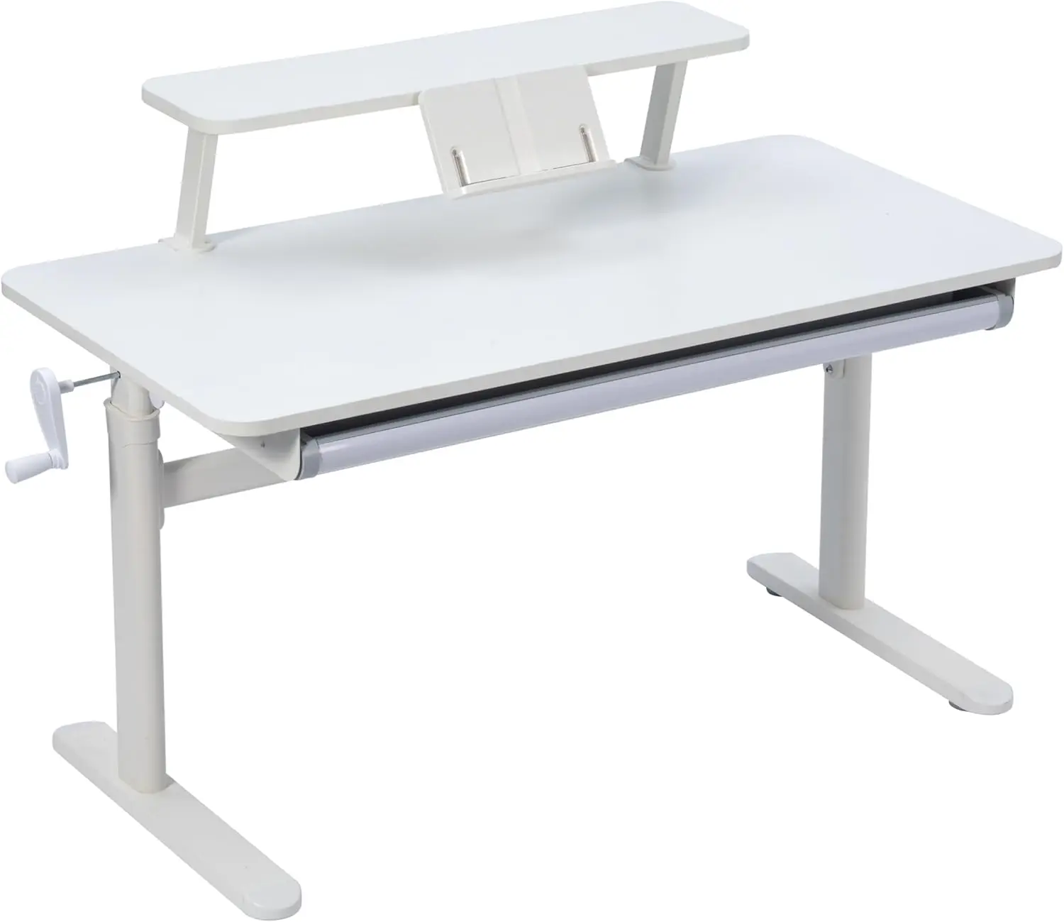 

Versatile Children's Adjustable Study Desk with Detachable Bookshelf - Height-Adjustable [39" x 23"] Workstation for Kids - Tilt