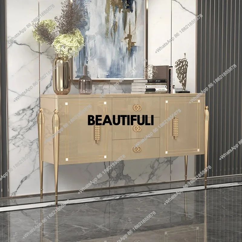 

RR Side cabinet modern simple home paint dining room living room tea against the wall kitchen cabinet storage