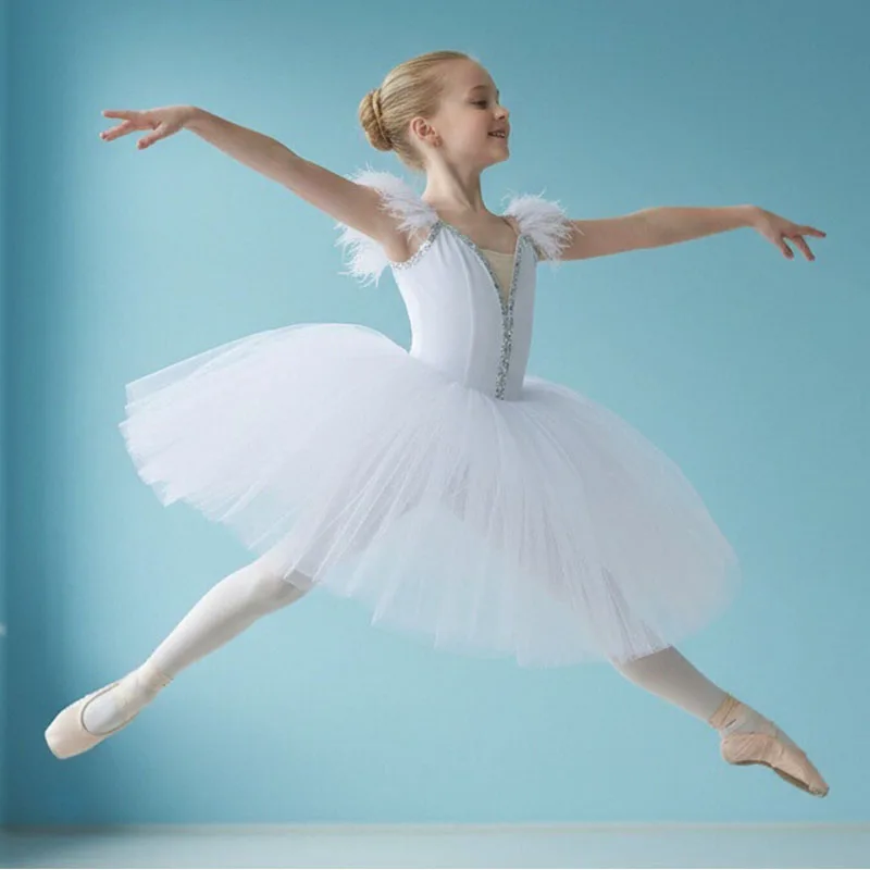 

Professional Long Tutu Dress Giselle Ballet Dress Sky Blue for Girls Women Adults Children's Performance Dance Ballerina Costume