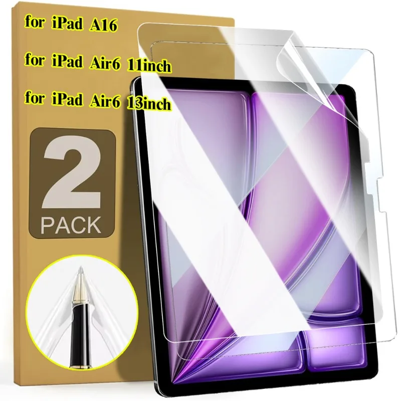 

Мягкая защитная пленка из ТПУ для iPad 11th 2025, гидрогелевая пленка с высокой четкостью и защитой от царапин для iPad Air6, 11/13 дюймов