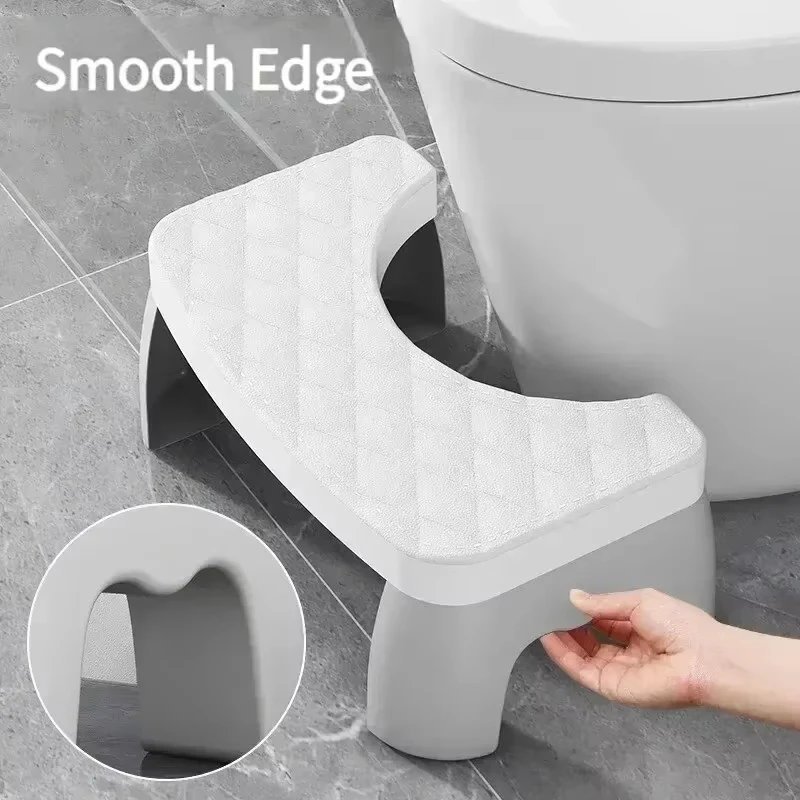 1Pcs Anti-Slip Toilet Stool Squatting Foot Stool Non-Skid Step Stool for Adults Kid Elderly Pregnancy Bathroom Squat Potty Stool image 4
