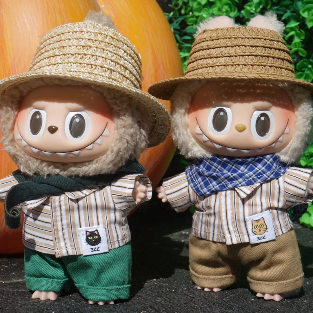 

15cm/17cm Labubu Outfit Accessories For Generations I/II/III - "Diary of a Naughty Kid" Skirt & Shirt Set For LABUBU Plush Dolls