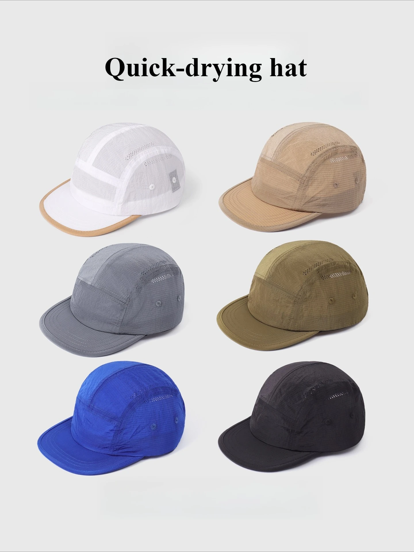 

Quick-drying Hat Women's Summer Cap Outdoor Flat Brim Running Cycling Thin Sports Baseball Cap Men