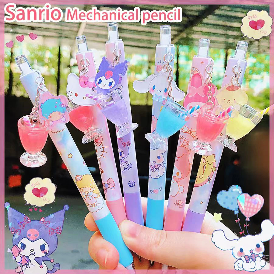 

Kawai sanrio stationery supplies school supplies school-acsesories cinnamoroll drawing kuromi my melody mechanical pencil