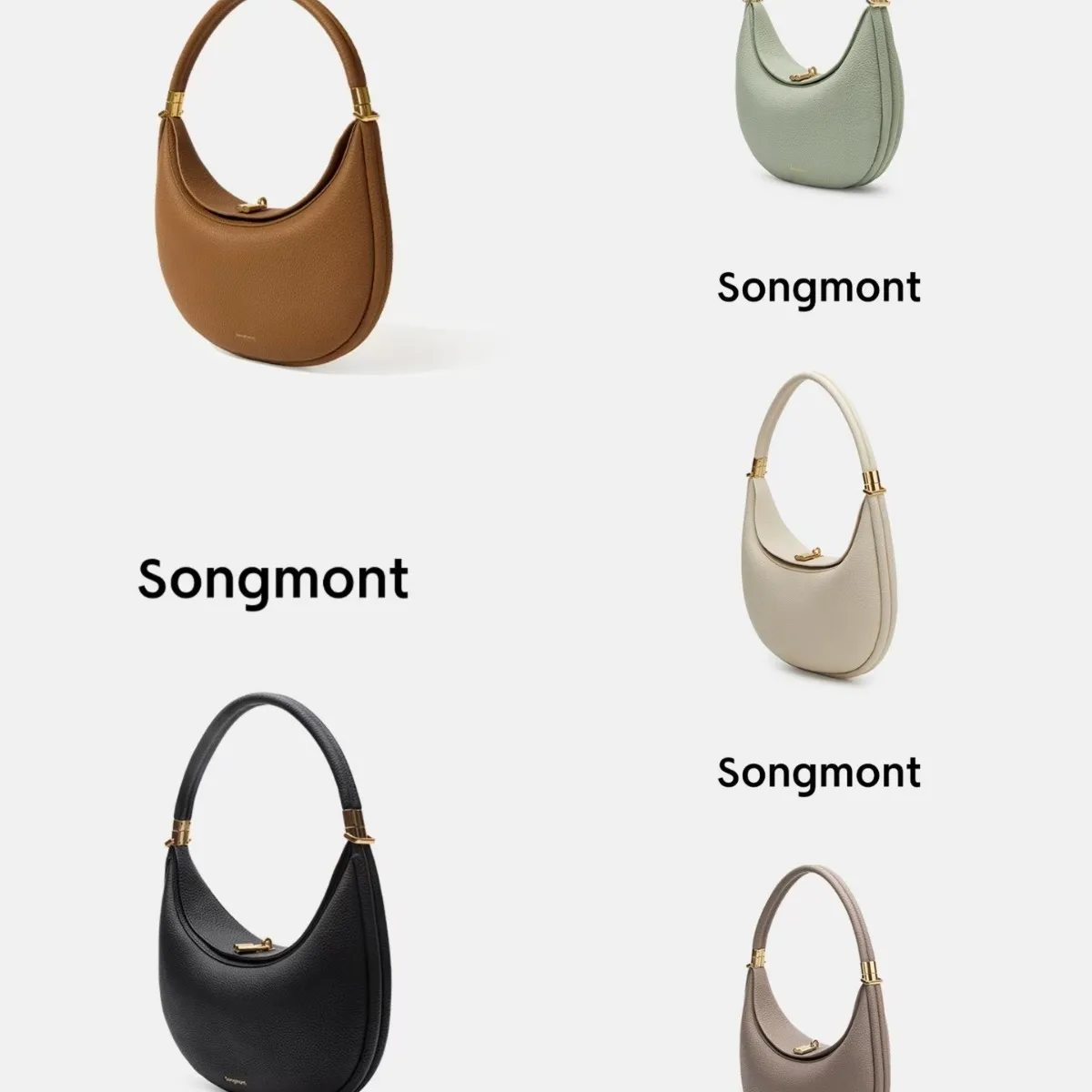 حقيبة Songmont حقيبة على شكل هلال متوسطة الحجم، حقيبة على شكل هلال بكتف واحد تحت الإبط، حقيبة كروس #1