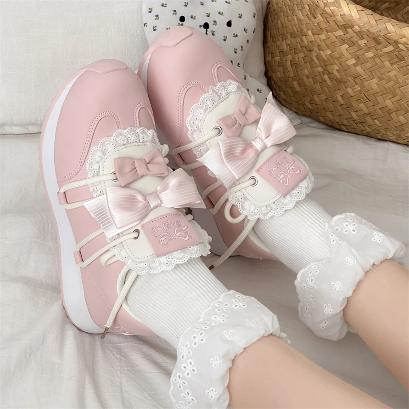 أحذية نسائية لطيفة على شكل فيونكة 2025 أحذية رياضية كاجوال جديدة متعددة الاستخدامات #3