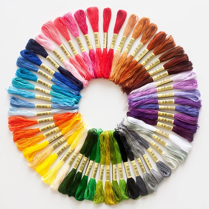 8 Color Polyester Embroidery Thread 7 Series Available For Manual DIY Embroidery Thread Cross Stitch Thread Accessories