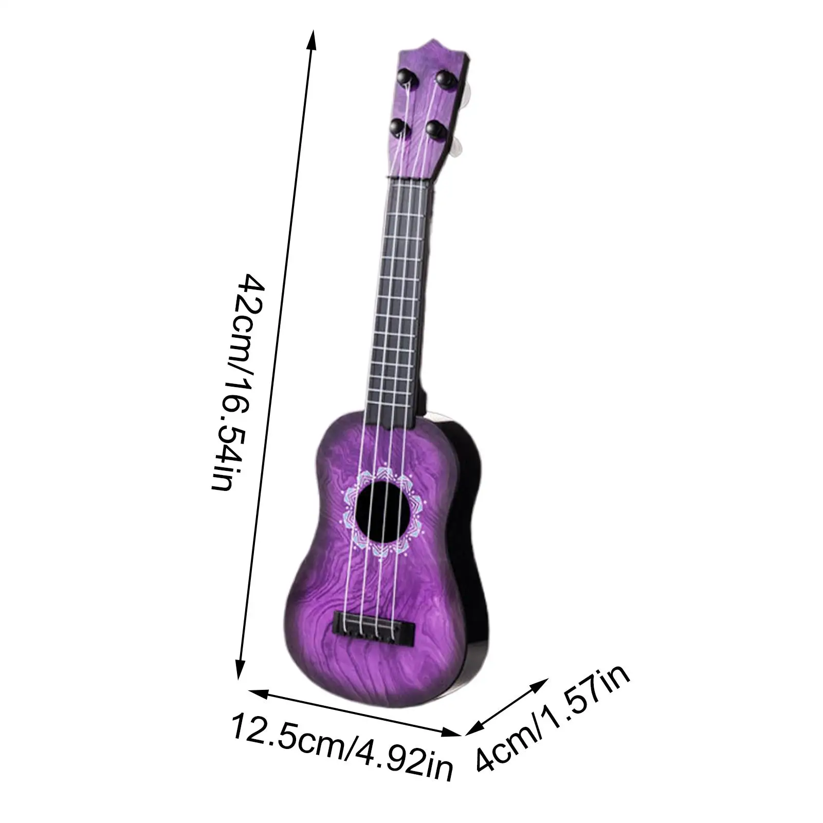 Toy Ukulele 4-string Musical Toy Instruments Children Educational Ukulele For Kindergarten Classroom Party Playroom Travel