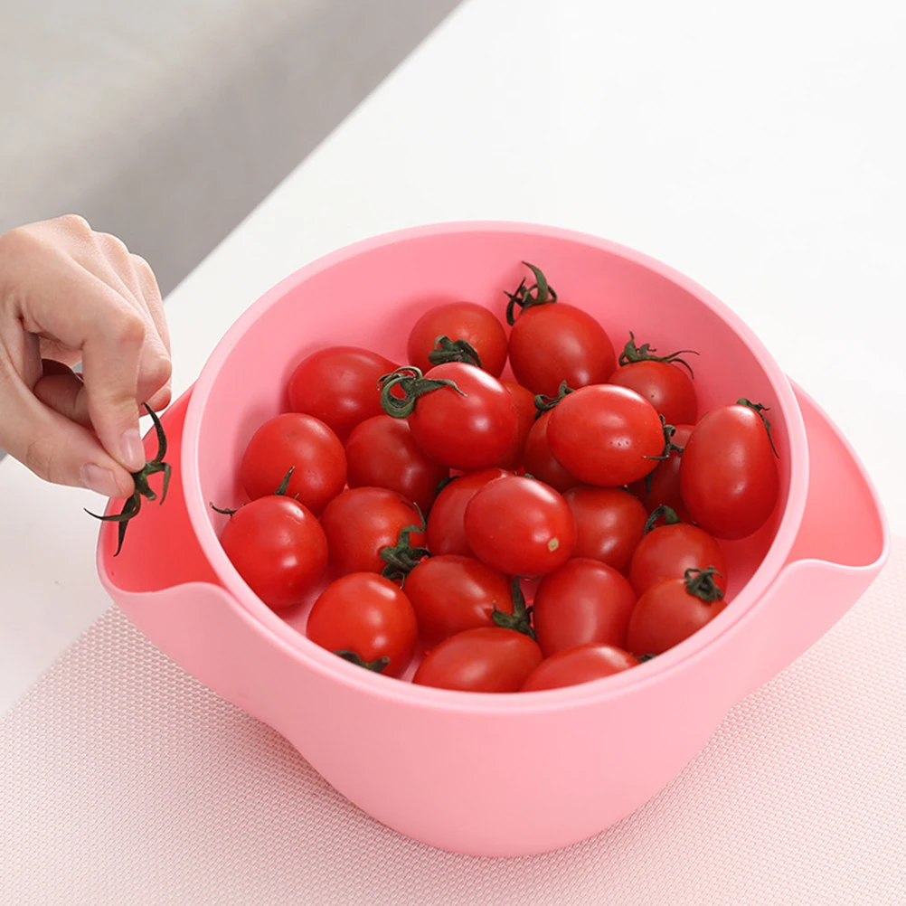 

Lazy Fruit Plate Double Dish Bowl Snack Storage Nut Bowl Shells Waste Collection Plastic Serving Olives Cherries Edamame