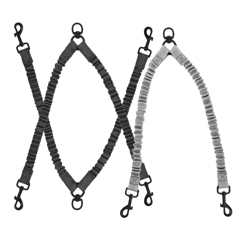 

3pcs Double-Head Dog Traction Rope Heavy Duty Reflective Leash For Walking Running Outdoor Pet Training Large Small Dogs