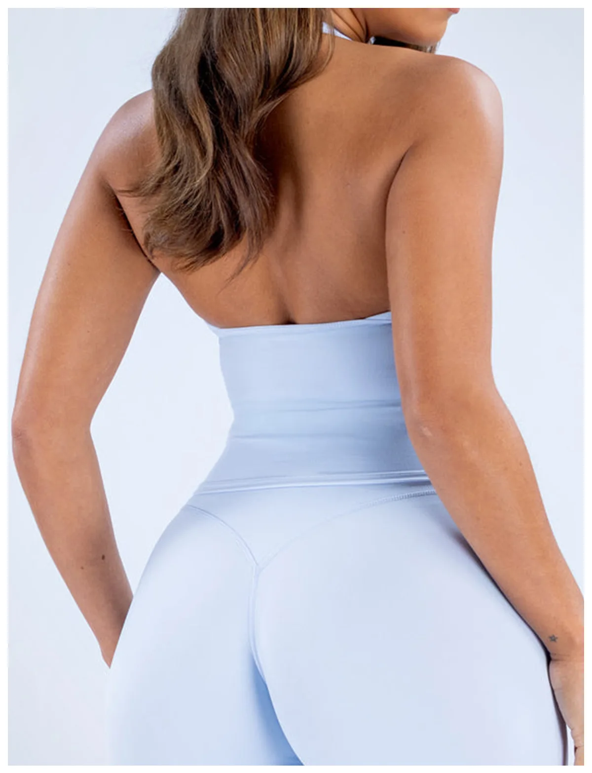 Pericic Origin Neckholder-Top für Damen, tiefer V-Ausschnitt, offener Rücken, Tanktop für Fitnessstudio, Laufweste, Pilates, Lauftraining, Fitnessbekleidung, Yoga-Top – Detail 18
