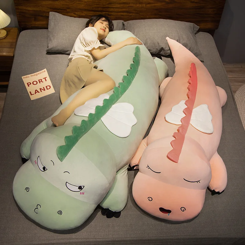 

100-140cm Big Size Simulation Wing Dinosaur Plush Toys Soft Stuffed Animals Cushion Pillow Toys Home Decor Kids Girls Xmas Gifts