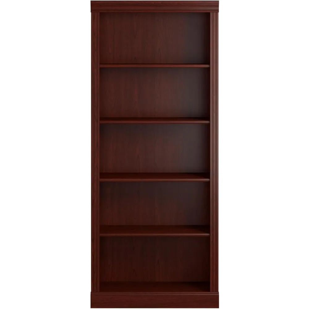 ตู้หนังสือทรงสูง 5 ชั้น รุ่น Large Harvest Cherry สำหรับจัดเก็บและจัดแสดงหนังสือที่บ้านและที่ทำงาน
