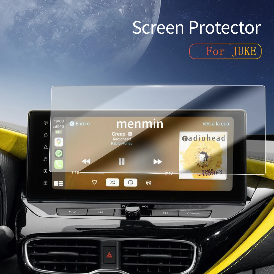 

Car Stickers Dash Carplay Mirror Screen Protector Display Tempered Glass Protective Film Vehicle For24 Nissan JUEK