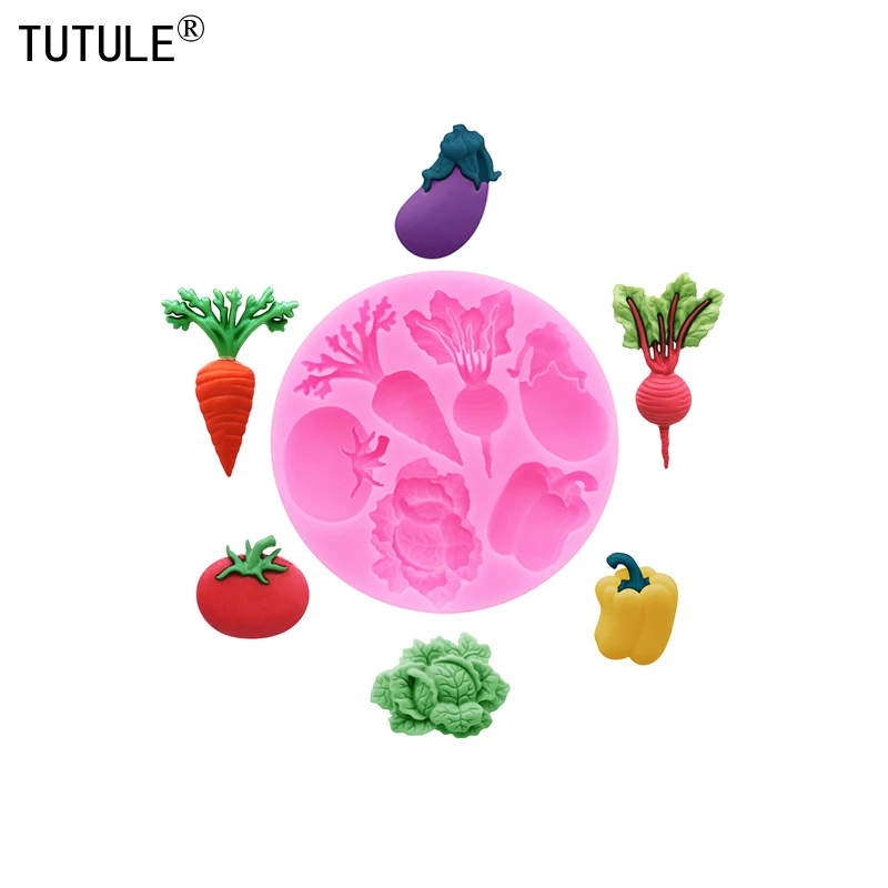 547# Peppers Radishes Vegetables Silicone Mold for DIY Hair Clips Hair Ties Resin Jewelry Mold Chocolate Dessert Decoration Mold