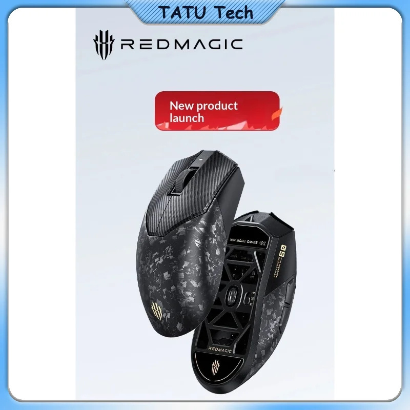 REDMAGIC Carbon Fiber Gaming Mouse Carbon Fiber Magnesium Alloy Shell New Optical Micro Switch Lightweight Esports Gaming Mice