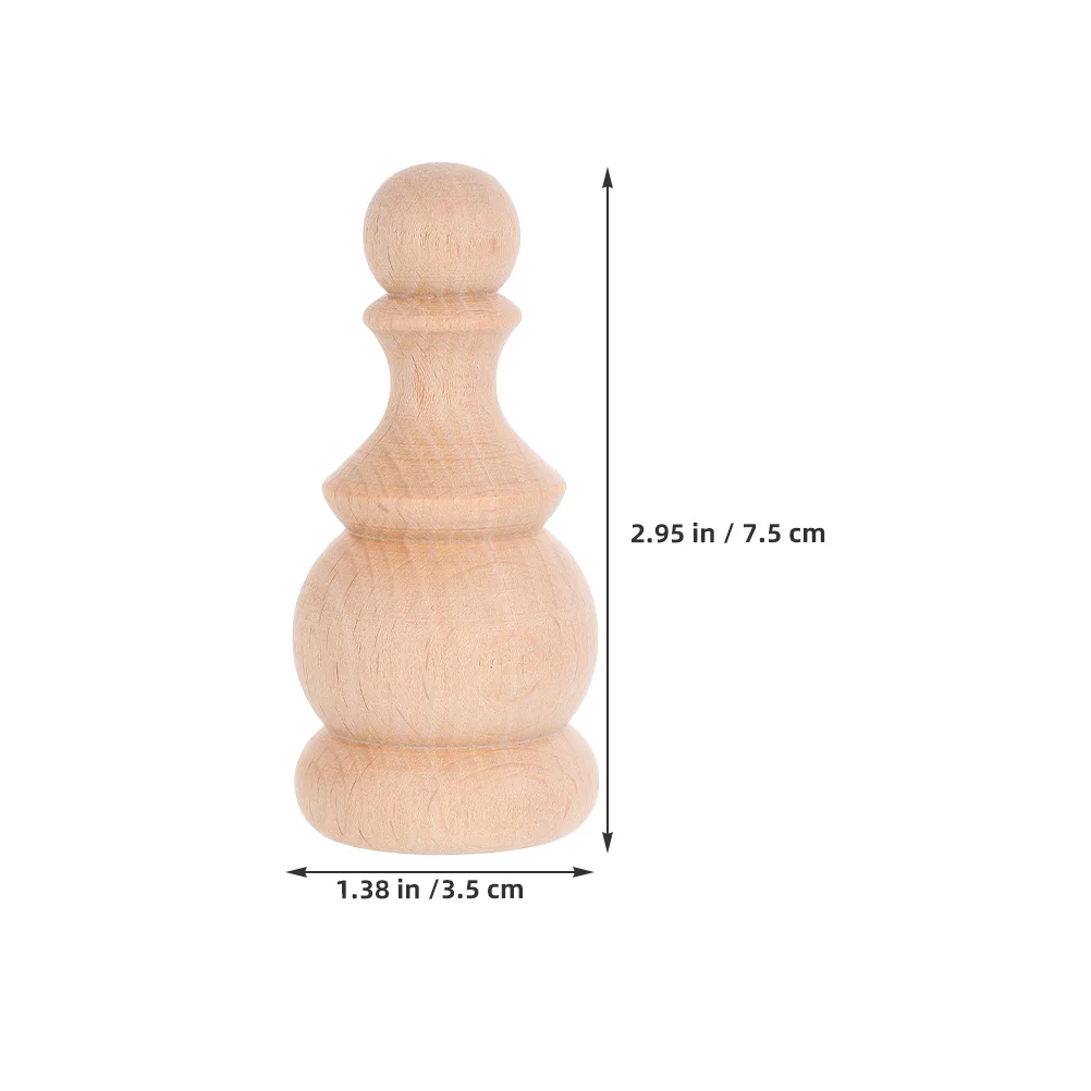 4 قطعة الخشب الصلب الزخرفية Finials منحوتة الدرابزين المغزل ل درابزين الدرج Diy بها بنفسك المشاريع الحرفية ديكور المنزل خشبية