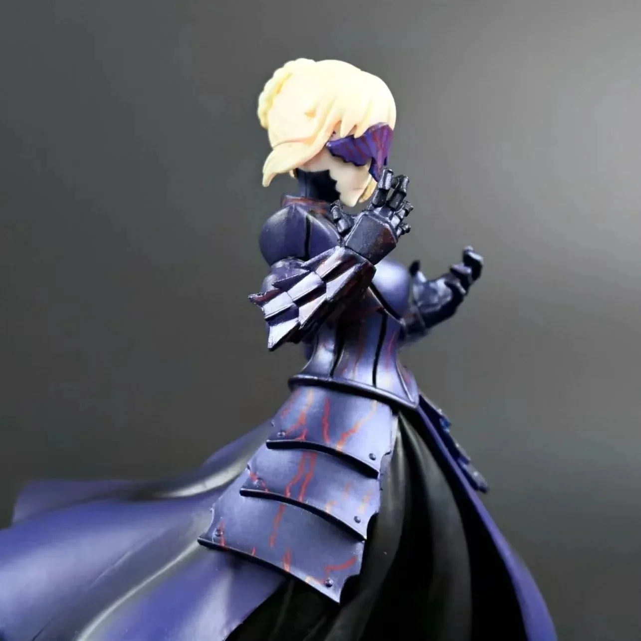 Fate Stay Night Grand Order Altria Pendragon Saber Alter Black Cherry Armor PVC Action Figure Anime Figure Model Toys Doll Gift