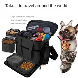 Cross-border Dog Bag Pet Travel Box Portable Food Storage Bucket Outdoor Cat and Dog Supplies Can Be Stored Bag Snack Bag