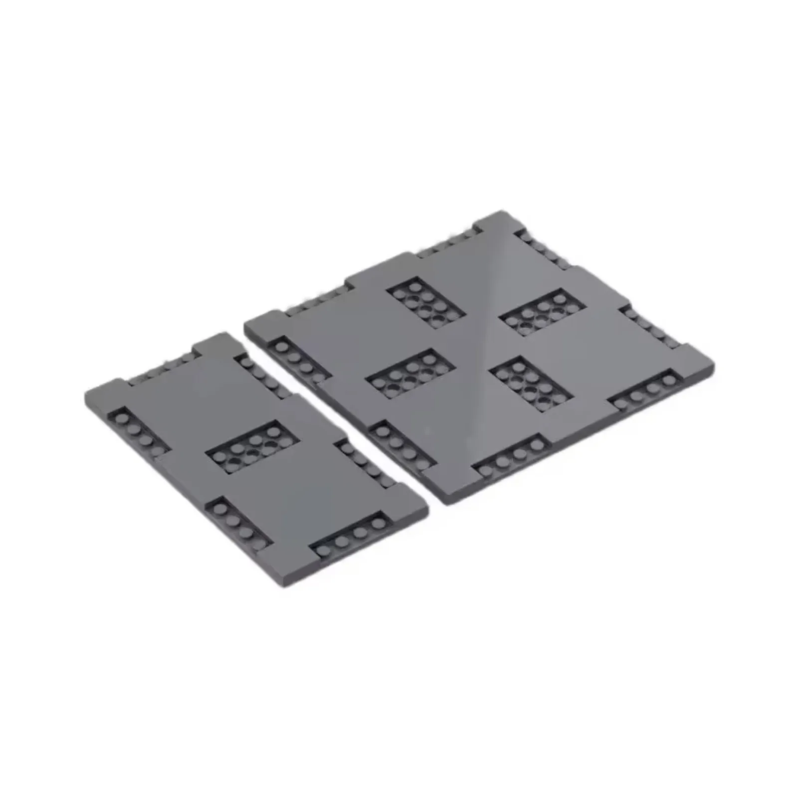 مكعبات بناء اللوح الأساسي لطرق المدينة الرمادية عالية الجودة مع بلاط معبر المشاة المتوافق مع ليجويدز 60301 69915 71772 #3