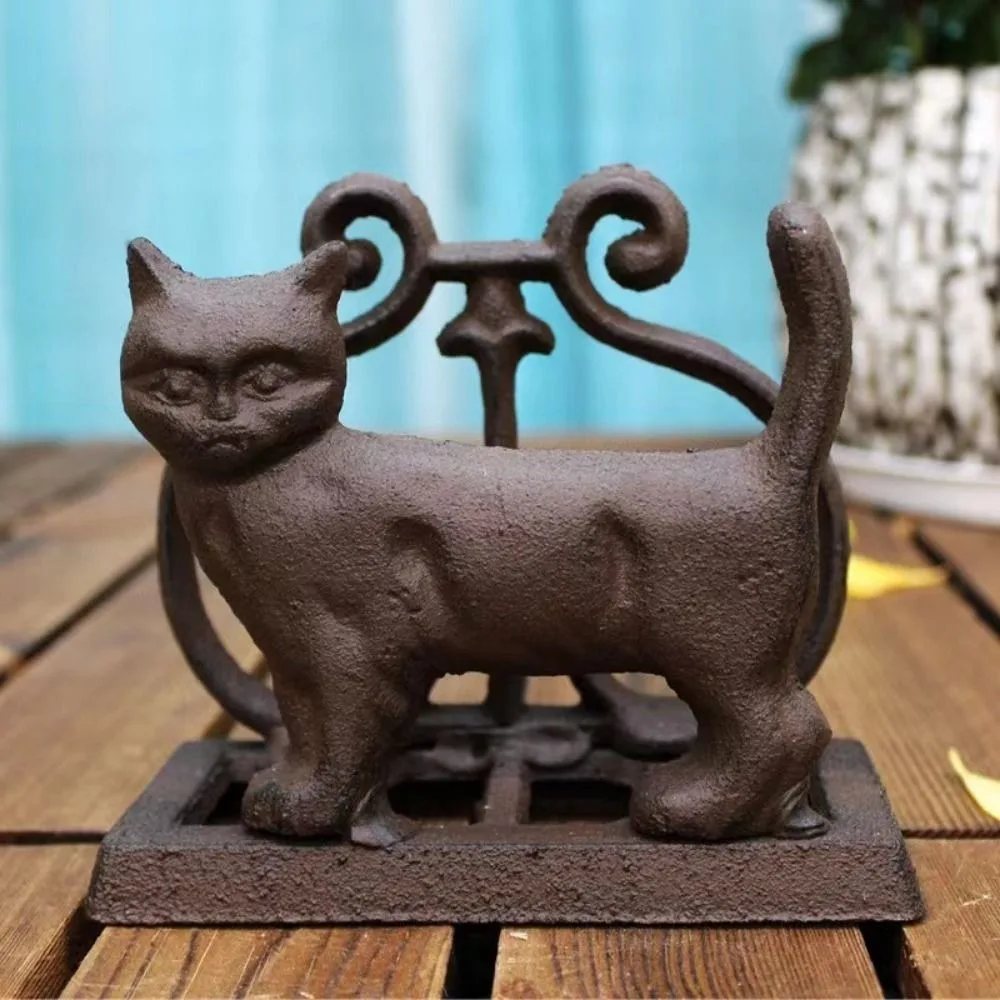 Desk Accessory Cast Iron Napkin Holder Rustic European Paper Towel Holder Multifunctional Elegant Recipe Stand Restaurant