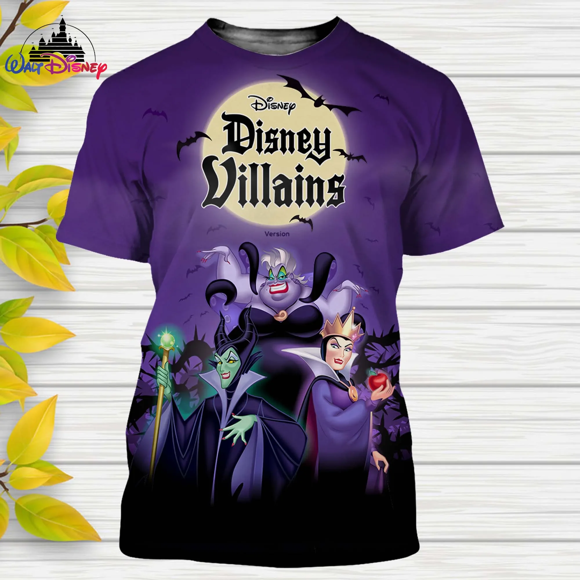 Maleficent  Cartoon Disney men women t shirt casual style 3D print Summer Casual Streetwear Tee Tops