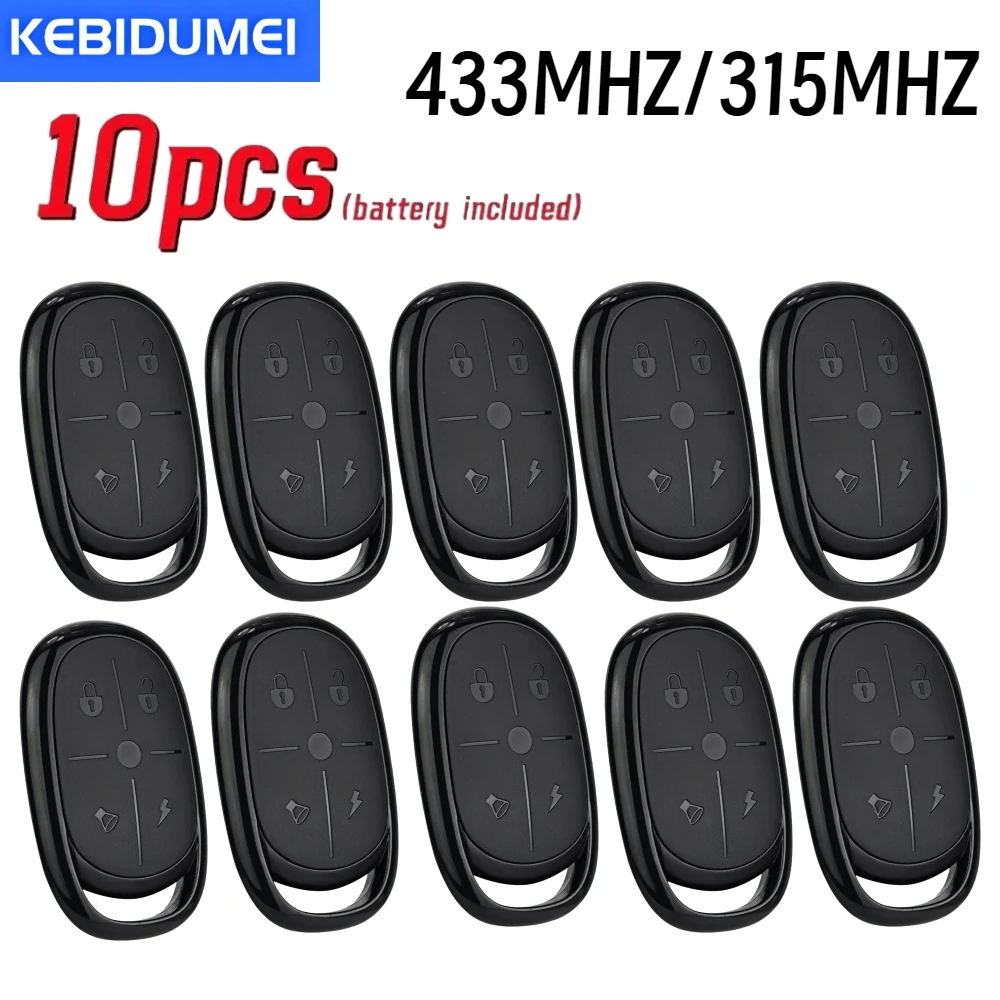 

10pcs 433MHz 315mhz Remote Control Universal Garage Remote 4CH Duplicator Controller Replacement Wireless Car Keys for Garage