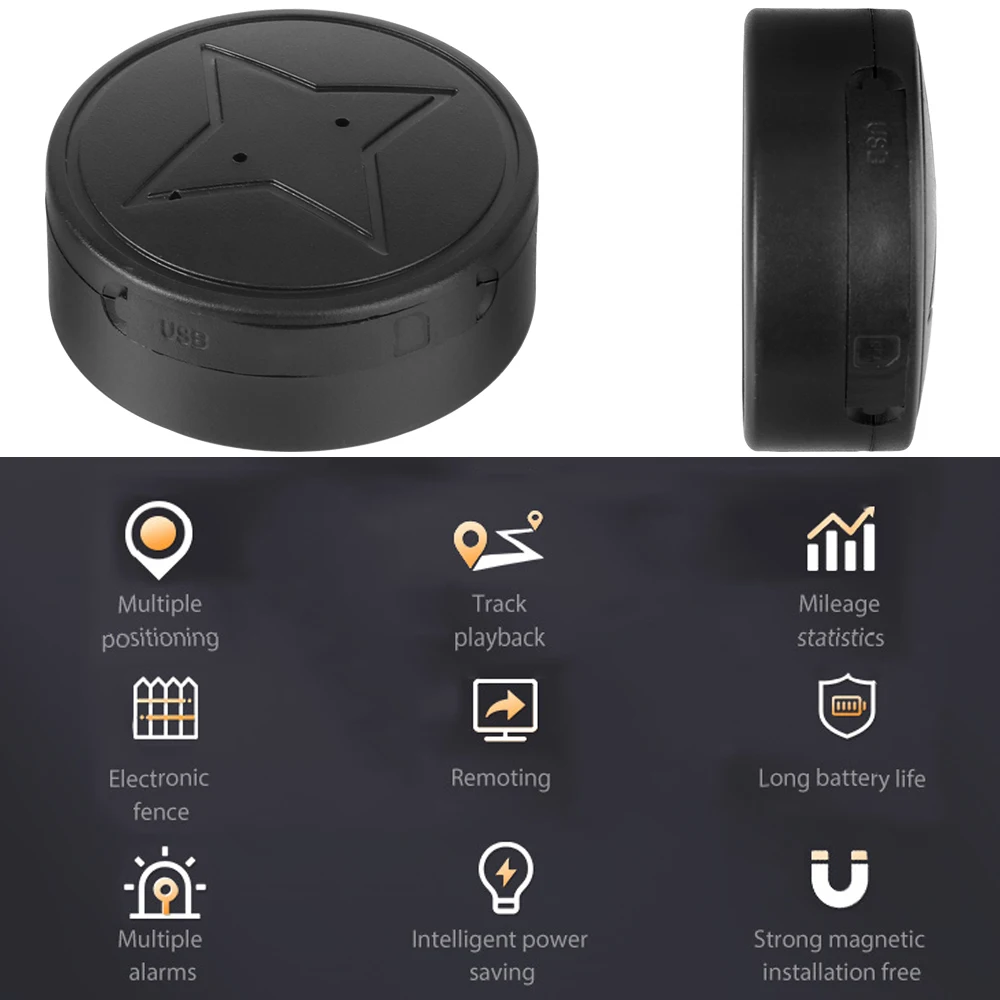 GPS Tracker Real-time Vehicle Locator PG12 Mini Wireless Device GPS Beidou Tracking Locator Intelligent Anti-theft