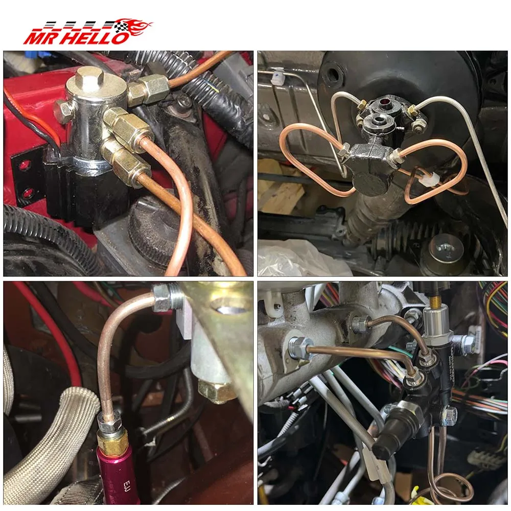 مجموعة أدوات Strumento per svasare tubi freno Lineo Professional in rame Kit bobina tubi line freno auto antiruggine Rullo tubo 3