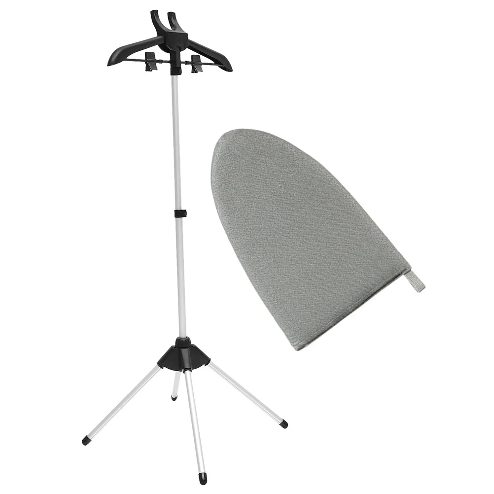 

1 set 1 Set Foldable Adjustable Garment Ironing Rack Steam Hanger Stand For Handheld Clothes Steamer Lightweight Collapsible