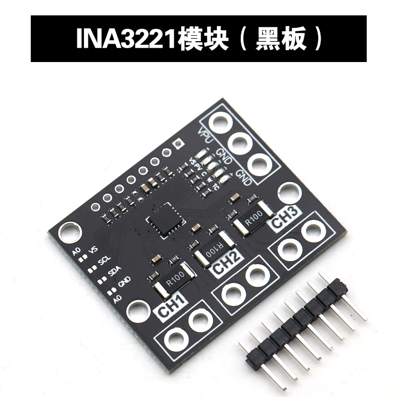 10 Stuks/MCU-3221 Ina3221 Drievoudige Low-Side/High-Side I2c Uitgangsstroom/Power Monitor