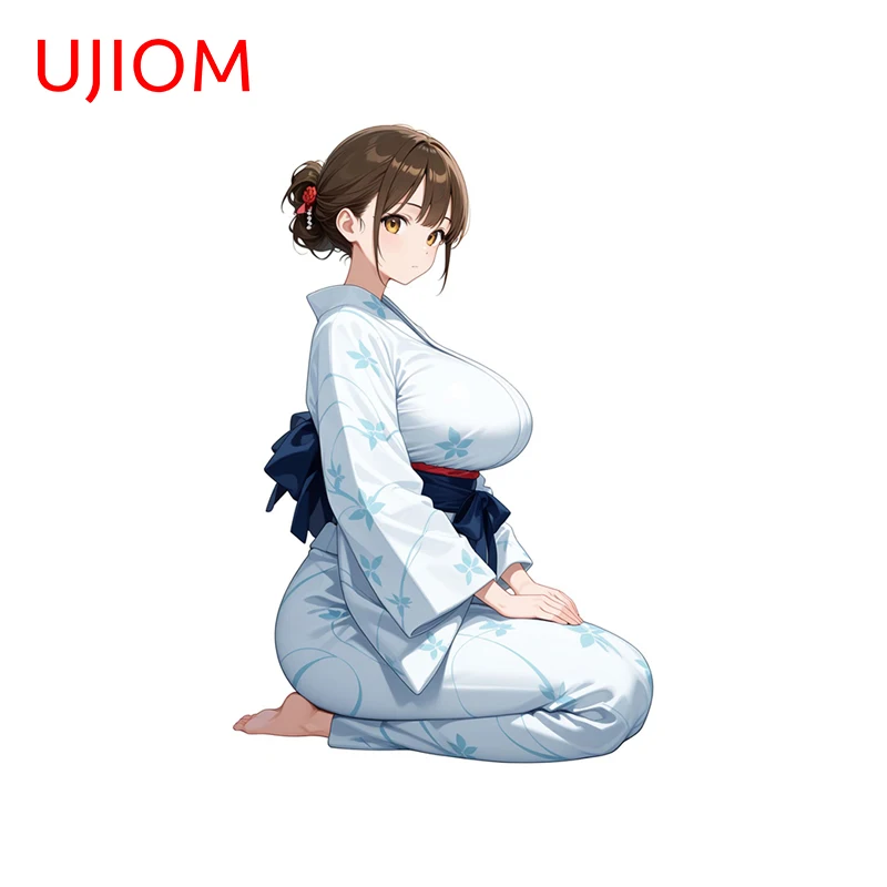 UJIOM Big Boobs Anime Girl Sexy Kneel Posture Wall Sticker Popular Premium Funny Edgy Decal Suitable For Veneer Sofa Wall Decor
