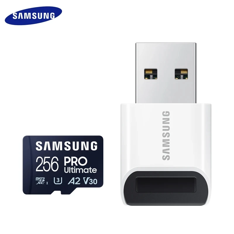 SAMSUNG Original TF PRO MicroSDXC 512gb 256GB 128GB Ultimate Memory Card With Card Reader V30 A2 Read 200MB/s TF Card For Drone