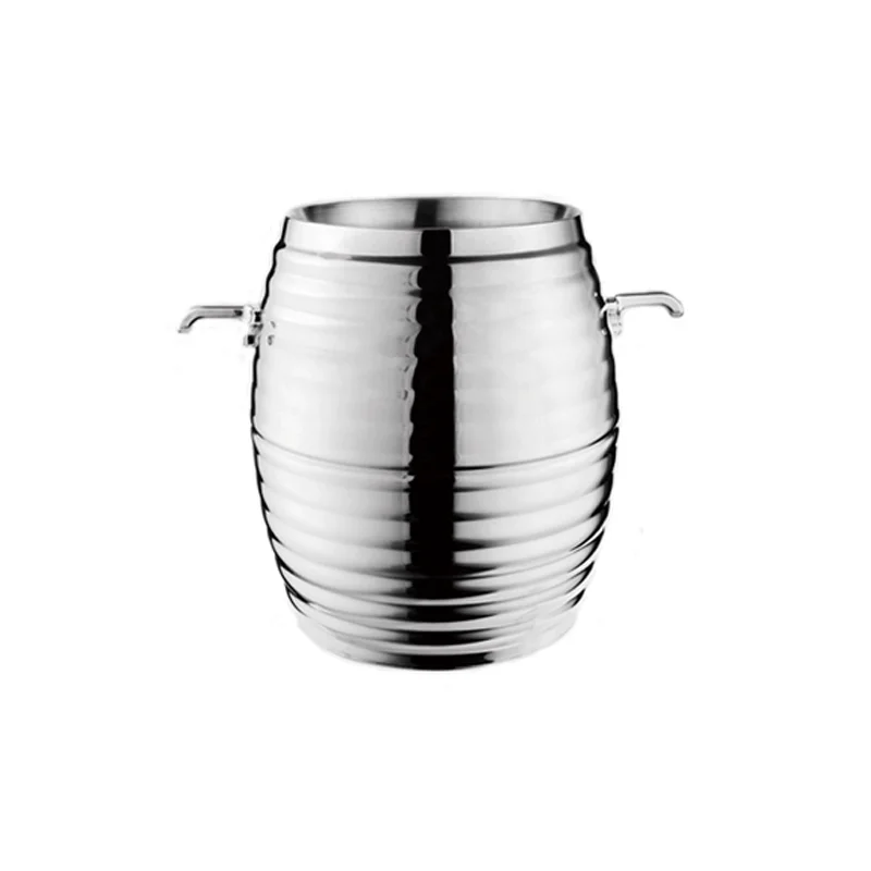 الفولاذ المقاوم للصدأ طبقة مزدوجة سميكة البريطانية الفرنسية اليابانية الشمبانيا دلو الغربية هونغ كونغ الشمبانيا دلو الموسع luxu #4