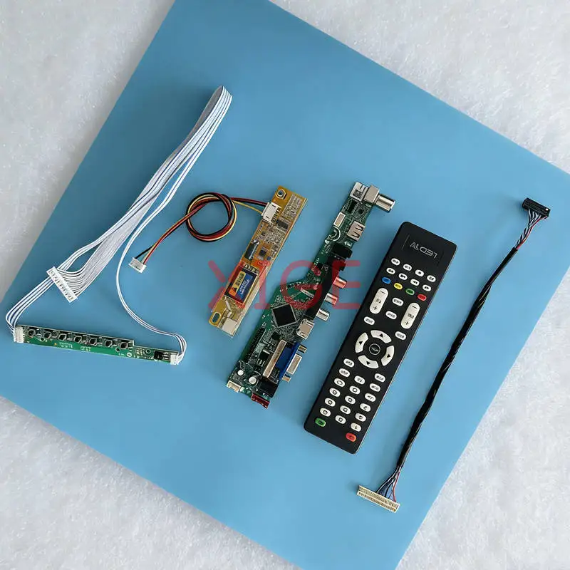 

For LP154W01 LP154WX4 LP154WX5 LP154WX2 Matrix Controller Drive Board DIY Kit 1280x800 1280*800 HDMI+VGA+AV+USB LVDS-30Pin 1CCFL