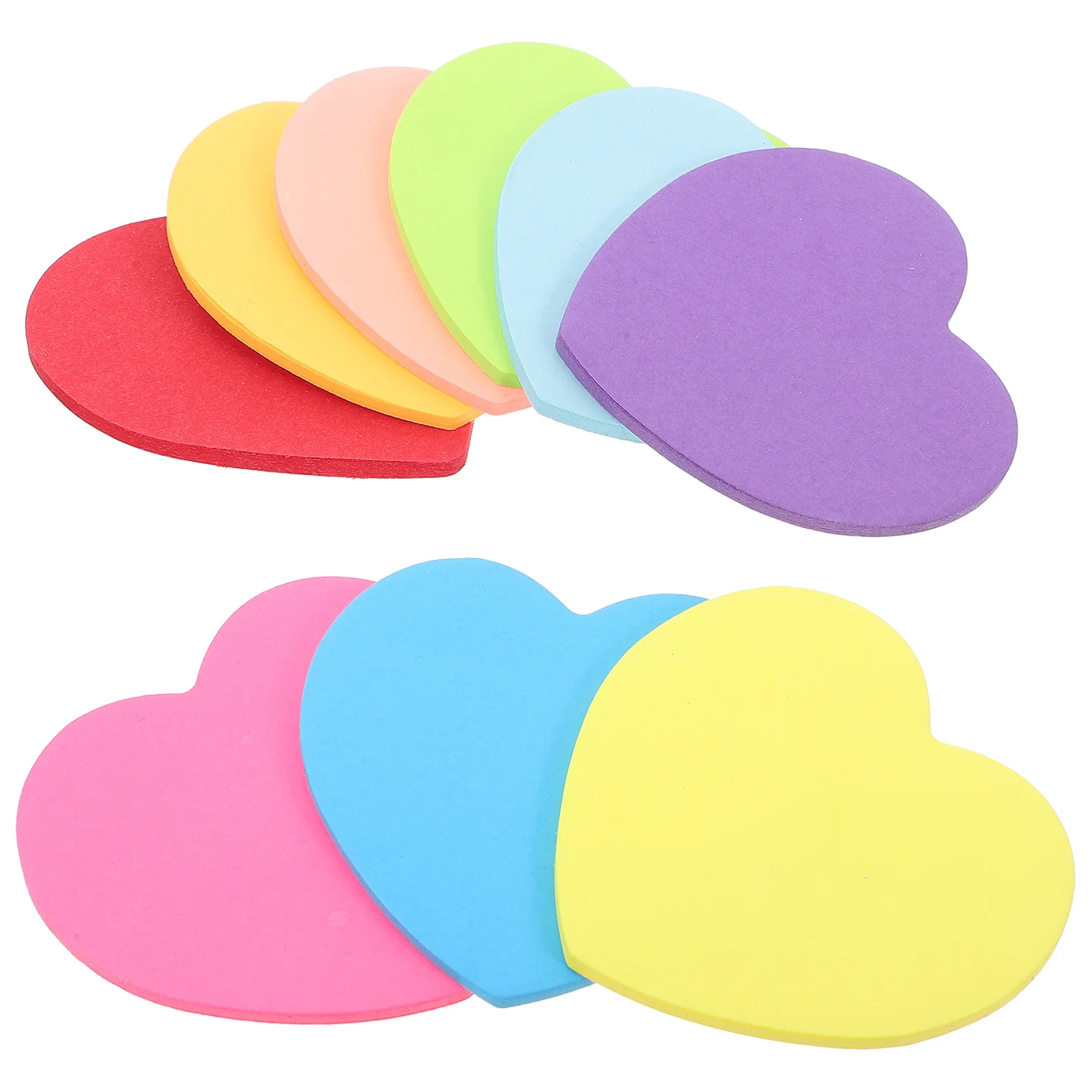 

Heart Inspired Note Stickers Simple Design Adhesive Memo Pads for Documents Planner Daily Use Lightweight Easy Carry