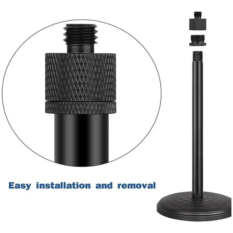 ABNR 16Pcs Set Mic Stand Thread Adapter Set Microphone Stand Fixing Screw 1/4,3/8 Male To 5/8 Female Adapter Transfer
