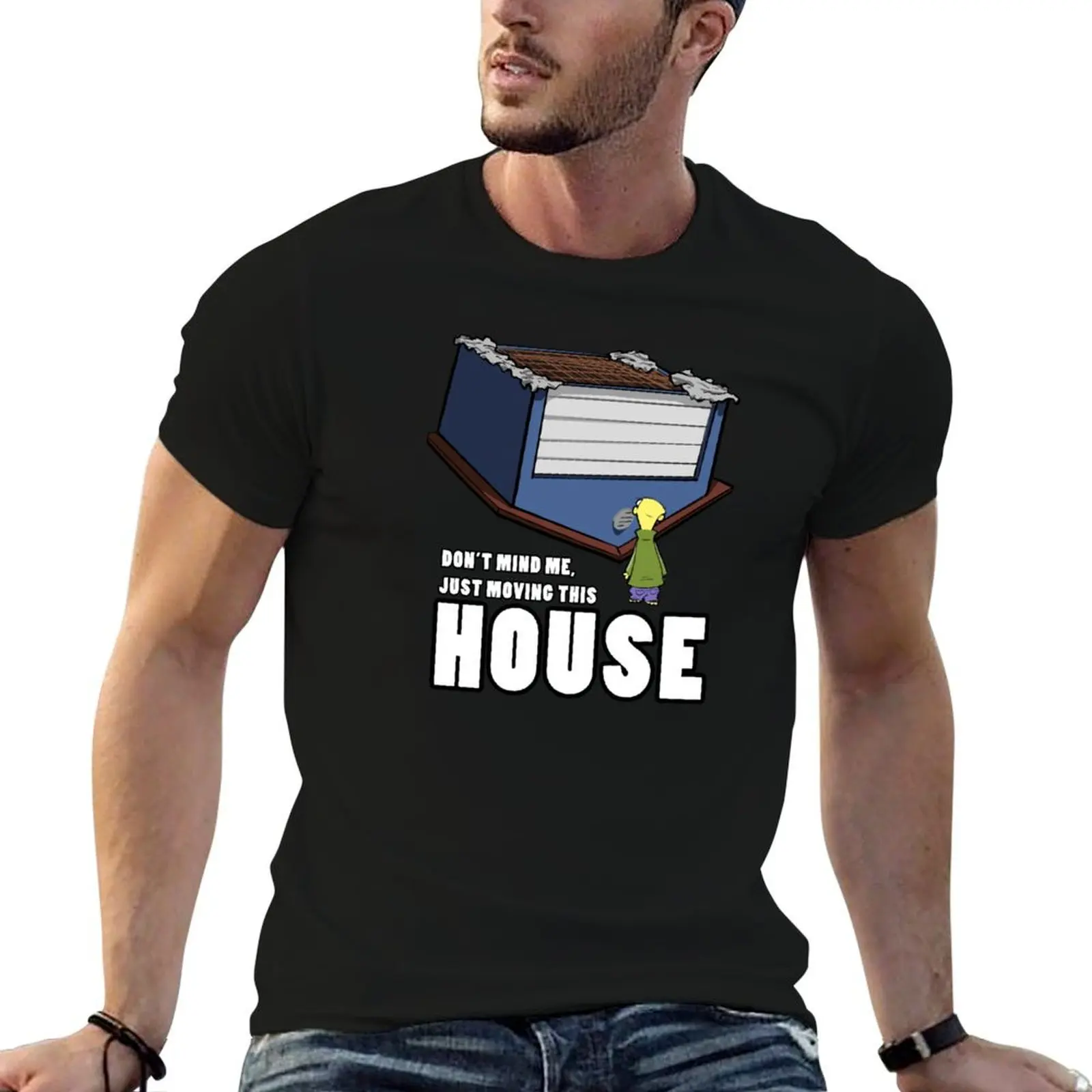 

Ed Edd and Eddy, Ed Picking Up House T-Shirt summer clothes vintage graphic tee custom t shirt workout shirts for men