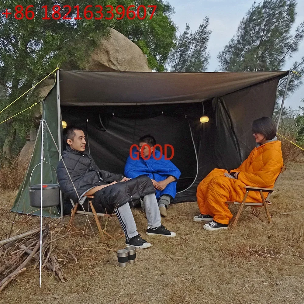 

Палатка TAO Bushcraft в стиле Бейкер для кемпинга на открытом воздухе, многофункциональное укрытие для бушкрафта, палатка для леса, утепленная палатка для 2 человек