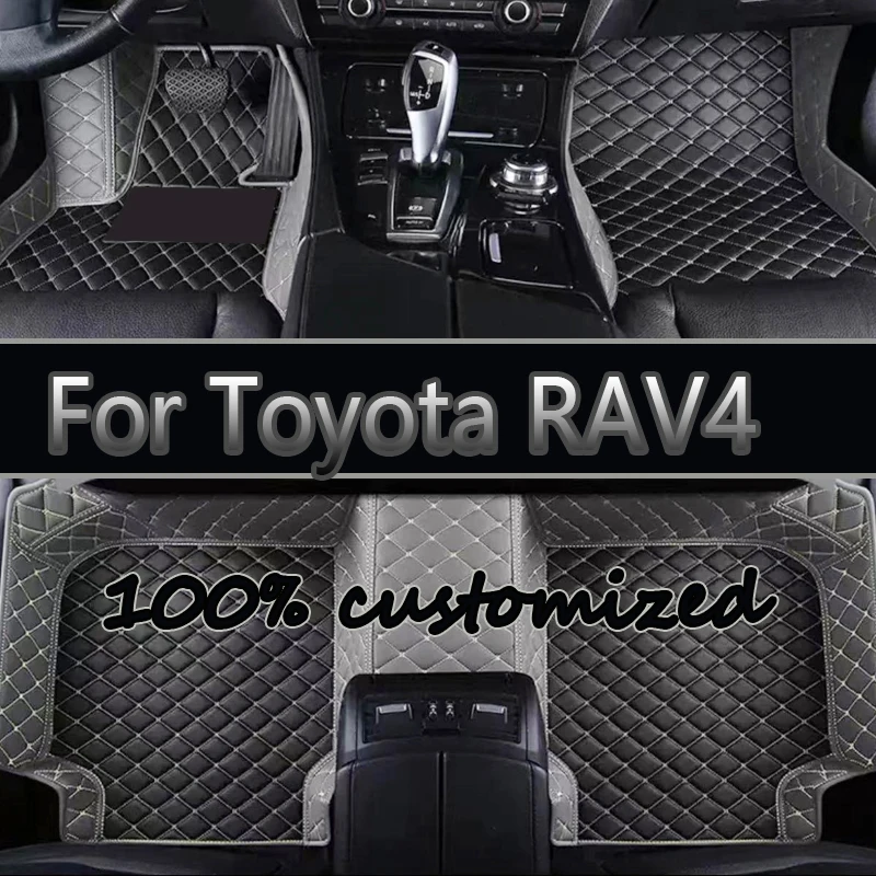 Car Floor Mats For Toyota RAV4 Ravufō XA20 2001 2002 2003 2004 2005 3door Anti-dirty Pads Car Carpets Floor Matt Car Accessories