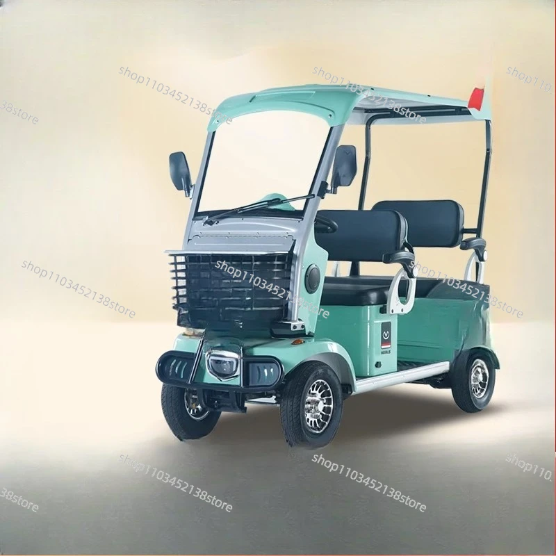 The Elderly Scooter Picks Up and Drops Off Children's Household Four-wheeled Electric Vehicles Mopeds Passengers and Goods