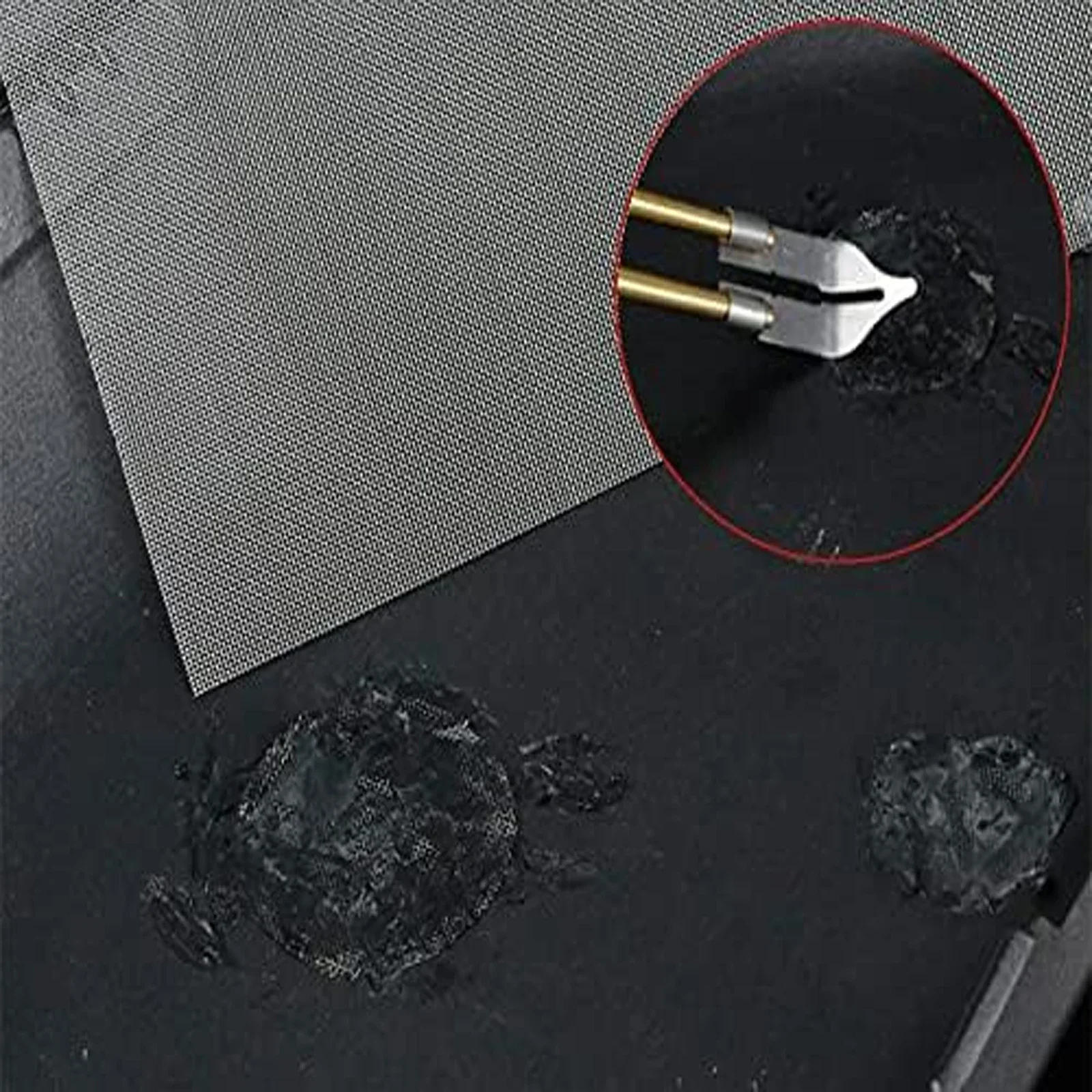 50-5PCS Car Bumper Stainless Steel Welded Wire Trimmable Welding Wire Mesh Repair Mesh Hole Crack Patches for Car Repair Welding