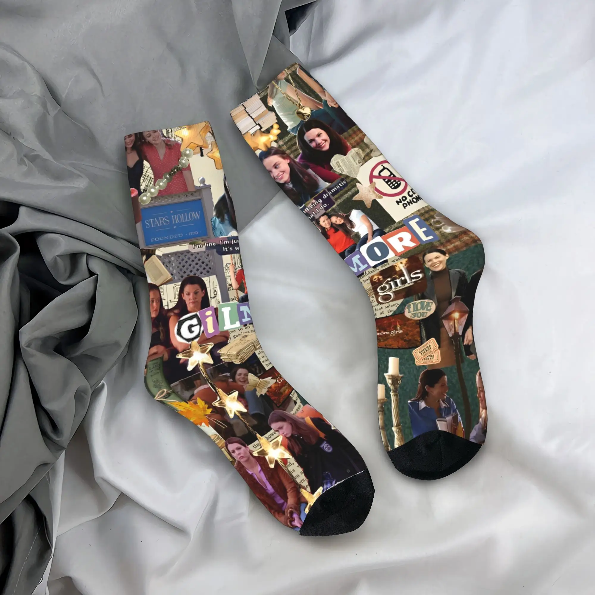 الرجال الجوارب Gilmore الفتيات يحبني القهوة مثل جوارب الربيع مضحك الجوارب الناعمة الدافئة تصميم الرياضة في الهواء الطلق عدم الانزلاق الجوارب #1