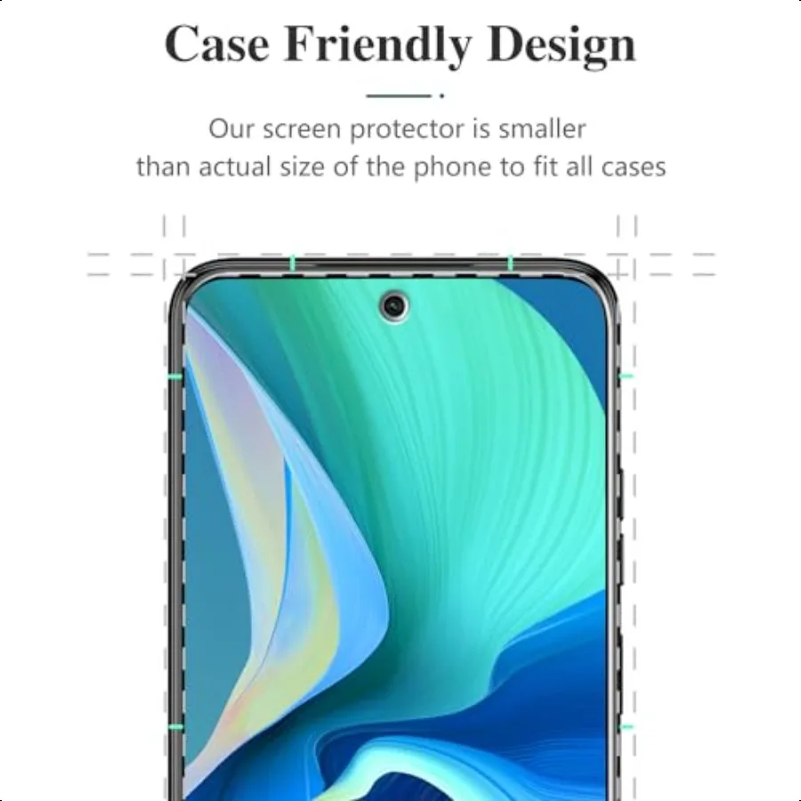 Pokolan [3Pack] Screen Protector for Motorola Moto G Power 5G 2024 Tempered Glass Film 9H Hardn Bubble Free Easy to Install Cas