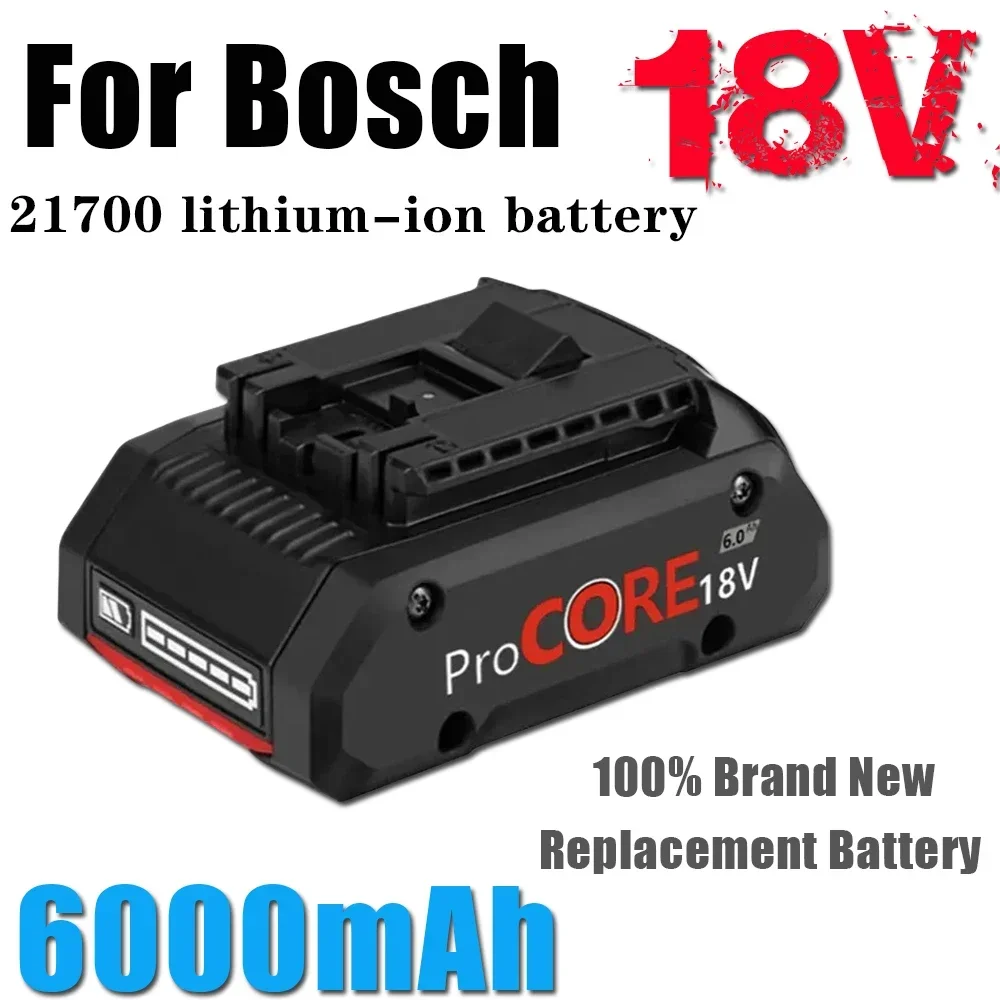 

ProCORE battery replacement, suitable for Bosch 18V 4.0Ah 6.0Ah BAT609 BAT618 GBA18V80 21700 high-power 5C power lithium battery