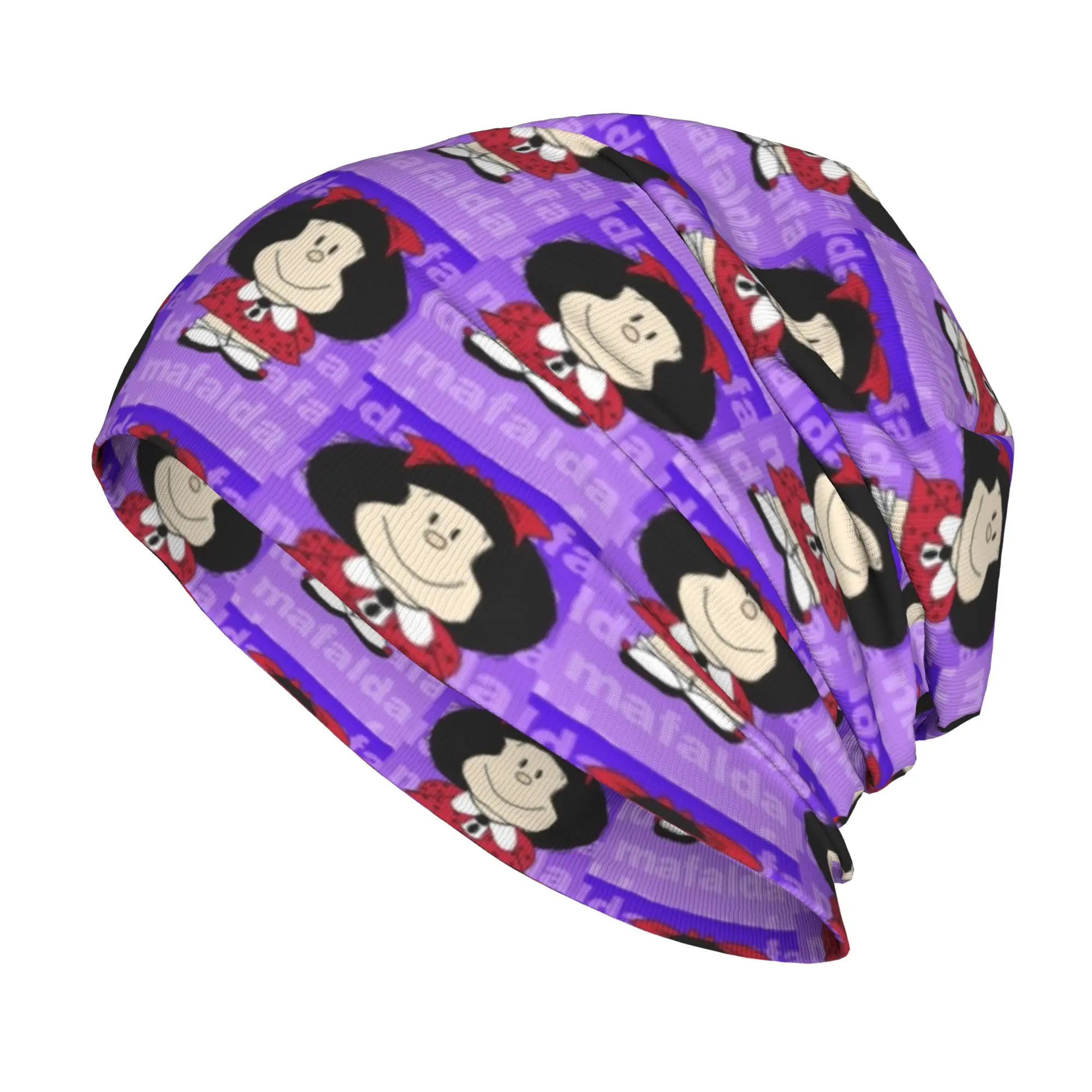Cheerful Mafaldas Skullies Beanies Hat  Casual Unisex Outdoor Cap Warm Head Wrap Bonnet Hats