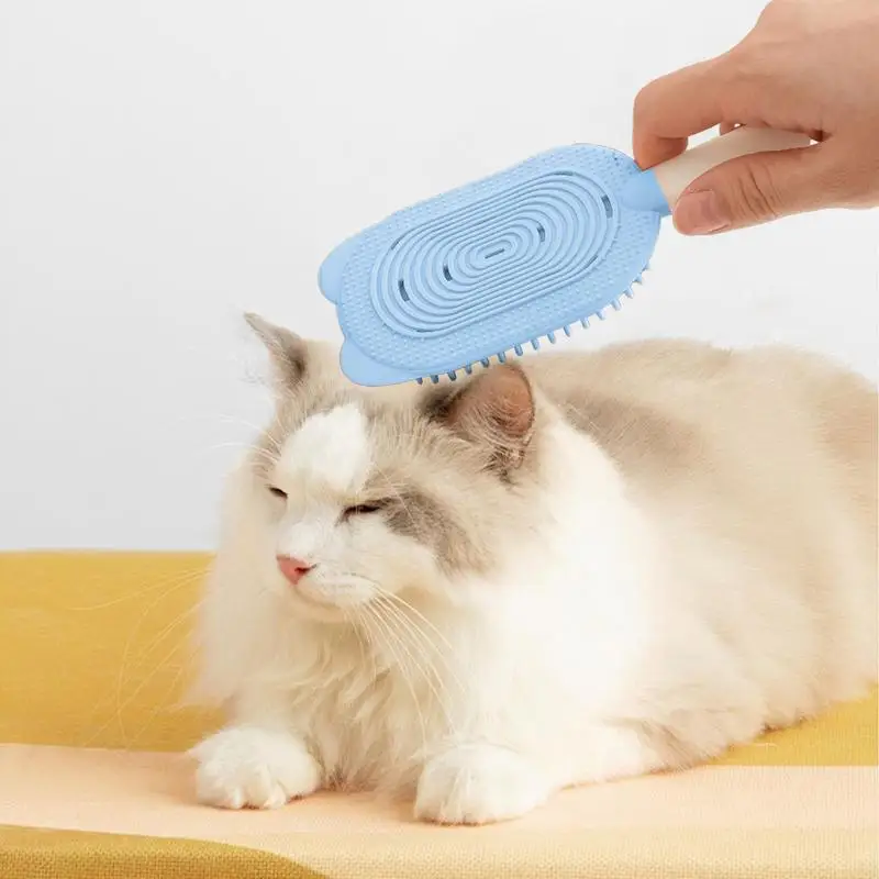 Cat Brushes For Indoor Cats Double-Sided Pet Massage Brush Cat Tongue Comb Soft Cat Deshedding Comb Cat Tongue Brush For Long Or