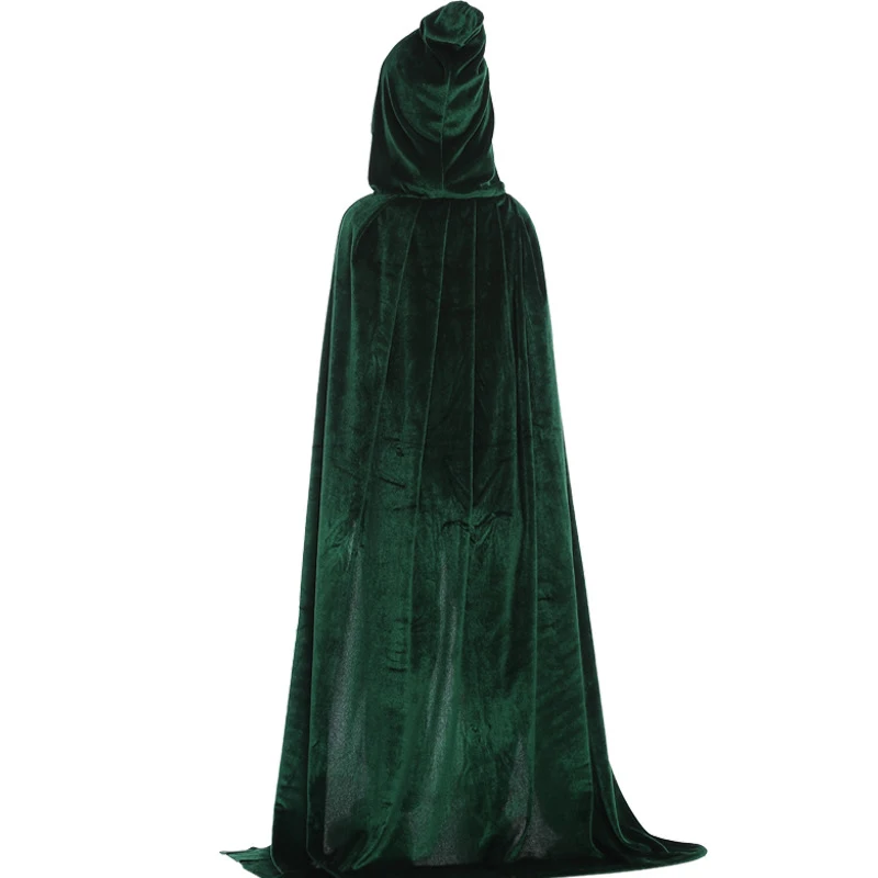 Halloween Adult Kids Witch Cloak Cape Hooded Cosplay Costume Death Cloak Carnival Party Halloween Long Cape 8 Colors